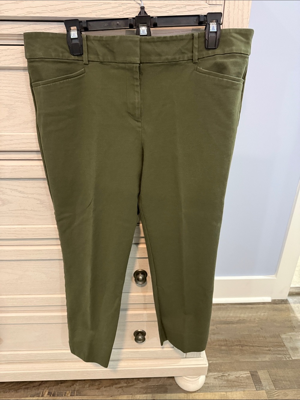 LOFT Olive Riviera Ankle Pants